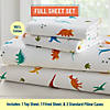 Wildkin Jurassic Dinosaurs Super Soft 100% Cotton Sheet Set - Full Image 1