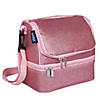 Wildkin Pink Glitter Two Compartment Lunch Bag Image 1
