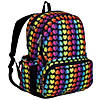Wildkin Rainbow Hearts 17 Inch Backpack Image 1