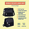 Wildkin Rip-Stop Black Two Compartment Lunch Bag Image 1