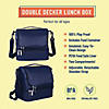 Wildkin Rip-Stop Blue Two Compartment Lunch Bag Image 1
