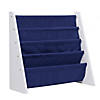 Wildkin Sling Book Shelf - White with Blue Image 1