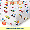Wildkin Trains, Planes and Trucks 100% Cotton Fitted Crib Sheet Image 1