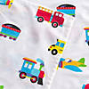 Wildkin Trains, Planes & Trucks 100% Organic Cotton Flannel Sheet Set - Twin Image 4
