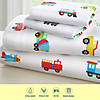 Wildkin Trains, Planes and Trucks Microfiber Fitted Crib Sheet Image 2