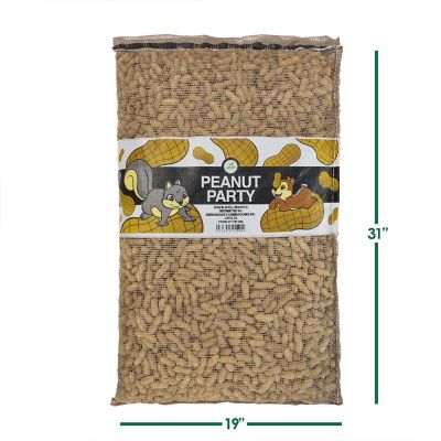 Wildlife Elements Peanut Party In-Shell Peanuts For Birds, Squirrels, Wild Animal Food, 25 Pound Bag Image 3
