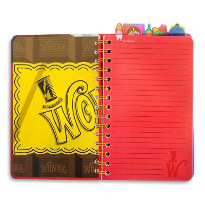 Willy Wonka Bar 5-Tab Spiral Notebook With 75 Sheets Image 1