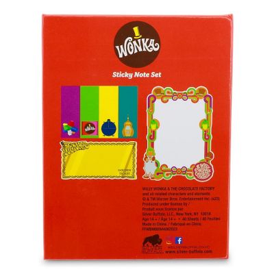 Willy Wonka Chocolate Bar Icons Sticky Note and Tab Box Set Image 1