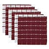 Wine Combo Windowpane Dishcloth (Set Of 6) Image 1