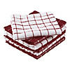 Wine Combo Windowpane Dishcloth (Set Of 6) Image 1