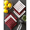 Wine Combo Windowpane Dishcloth (Set Of 6) Image 4