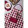Wine Heavyweight Check Fringed Chef Apron Image 4