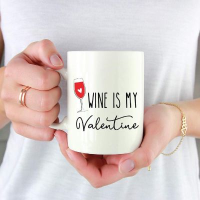 Wine Is My Valentine Mug, 1 Pack Image 1