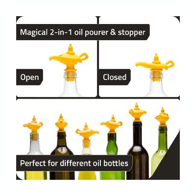 Wine Pourer and Stopper Genie Bottle 2 Pack Image 2