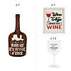 Wine Pun Decorations &amp; Glasses Assortment Kit - 14 Pc. Image 1