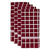 Wine Solid Windowpane Terry Dishtowel 4 Piece Image 1