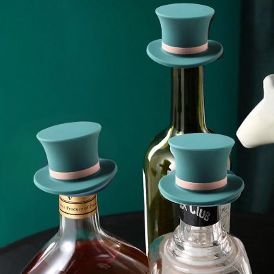Wine Stopper Green Magic Top Hat 2 Pack Image 1