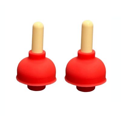 Wine Stopper Red Toilet Plunger 2 Pack Image 1