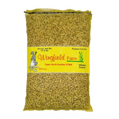 Wingfield Farm Virginia In-Shell Peanuts, Feed Wild Animals, 25 Pound Bag Image 1