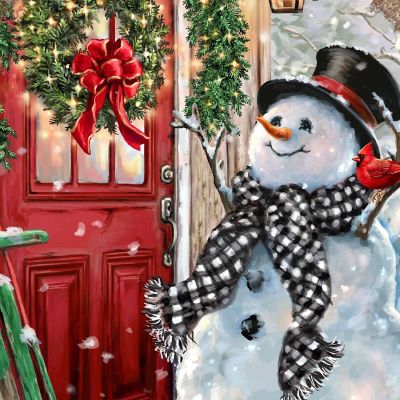 Winter Arrival Snowman Door Decor By D. Gelsinger Image 2