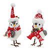 Winter Bird With Hat And Scarf Accent (Set Of 6) 8.5"H, 10.5"H Foam/Fabric Image 1