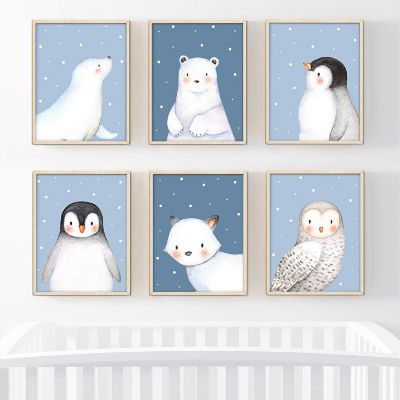 Winter Blue Snow Flakes 6Pack 8.5x11in Image 1