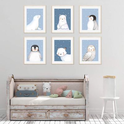 Winter Blue Snow Flakes 6Pack 8.5x11in Image 2