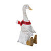 Winter Goose Figurine With Boots (Set Of 2) 10"H Resin Image 1