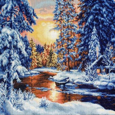 Winter Landscape B477L Counted Cross-Stitch Kit Image 1