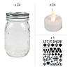 Winter Mason Jar Craft Kit for 24 Image 1