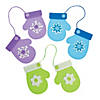Winter Mittens Christmas Ornament Craft Kit - Makes 12 Image 1
