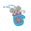 Winter Mouse in Mitten Ornament Craft Kit - Makes 12 Image 1