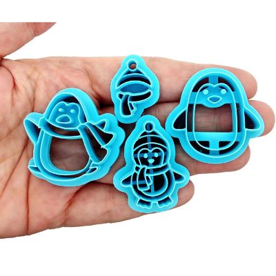 Winter Penguins Clay Cutters, 4 pcs Image 1