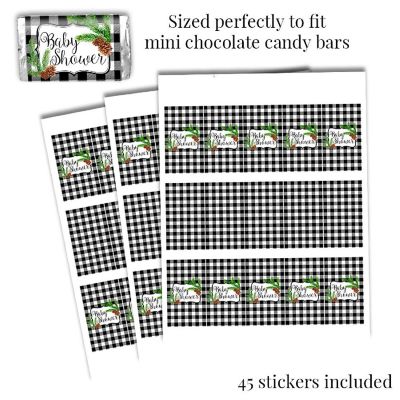 Winter Pinecone Buffalo Plaid Sticker Bundle 429pc. by AmandaCreation Image 1