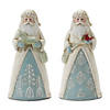 Winter Santa Figurine (Set Of 6) 5"H Resin Image 1