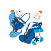 Winter Snowman Stocking Christmas Ornament Craft Kit - Makes 12 Image 1