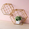 Wire Hexagon Wall Hangings - 2 Pc. Image 1