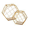 Wire Hexagon Wall Hangings - 2 Pc. Image 1