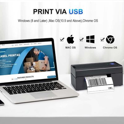 Wireless 4x6 Inches Bluetooth Thermal Label Printer Image 2