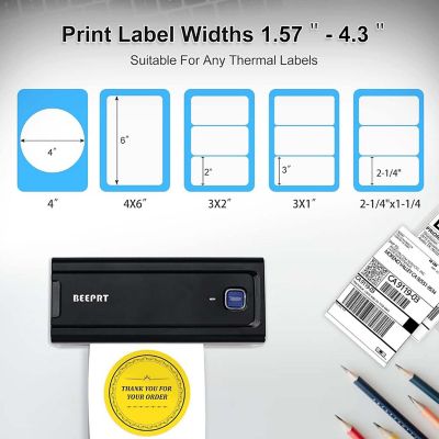 Wireless 4x6 Inches Bluetooth Thermal Label Printer Image 3