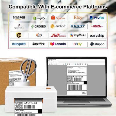 Wireless Bluetooth 4x6 Inches Shipping Label Printer Image 2