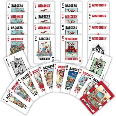 Wisconsin Badgers Fan Deck Playing Cards - 54 Card Deck Image 2