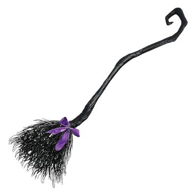 Witch Broom Black Costume Accessory Image 1