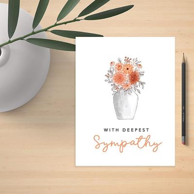 With Deepest Sympathy Jumbo 8.5x11IN Image 1