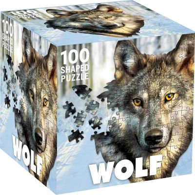 Wolf 100 Piece Shaped Jigsaw Puzzle Image 1