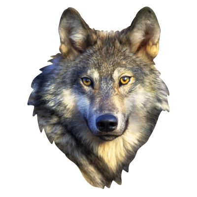 Wolf 100 Piece Shaped Jigsaw Puzzle Image 2