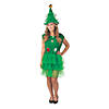 Women&#8217;s Christmas Tree Dress and Hat Costume Image 1