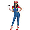 Women&#8217;s Deluxe Super Mario Bros.&#8482; Mario Costume - Small Image 1