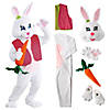 Women&#8217;s Easter Bunny Costume with Vest & Carrot Image 2