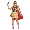 Women&#8217;s Golden Gladiator Costume - Extra Large Image 1